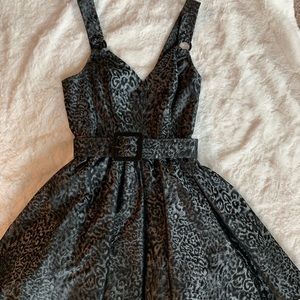Betsy Johnson Cheetah Print Dress with Tulle